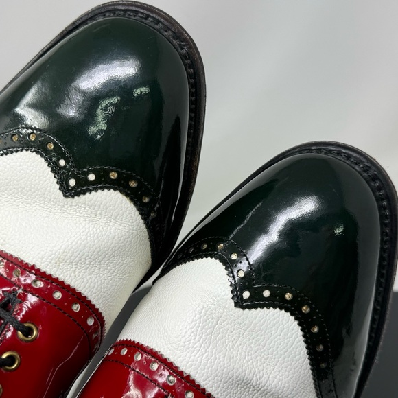 Vintage FootJoy Classics Golf Shoes Size 10.5 Wing Tip Style #50802  no Spikes - Picture 10 of 16